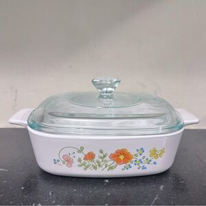 Corningware Spring Bouquet Wildflower Bakeware Dish 1 quart